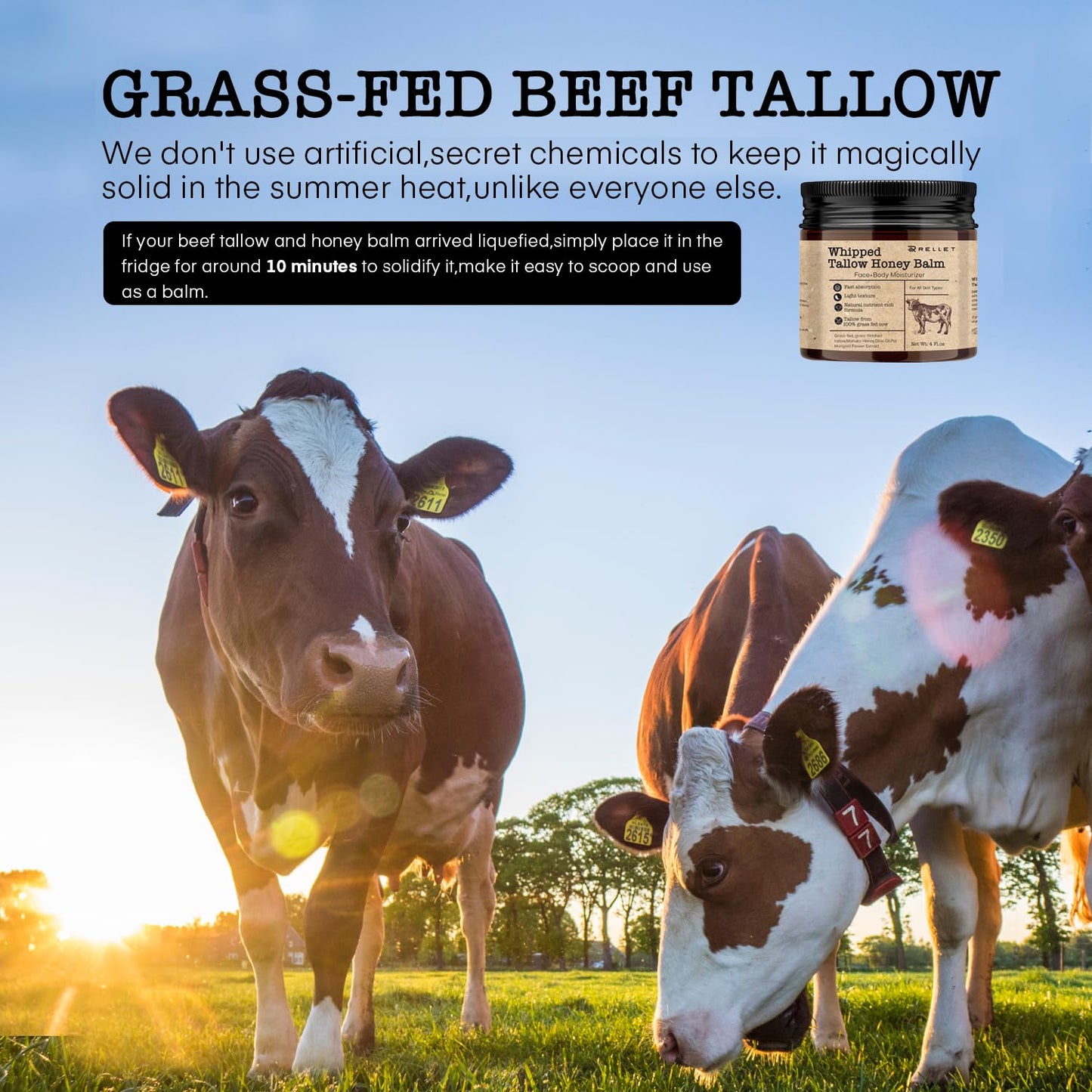 šNatural Handmade Beef and Honey Moisturizer