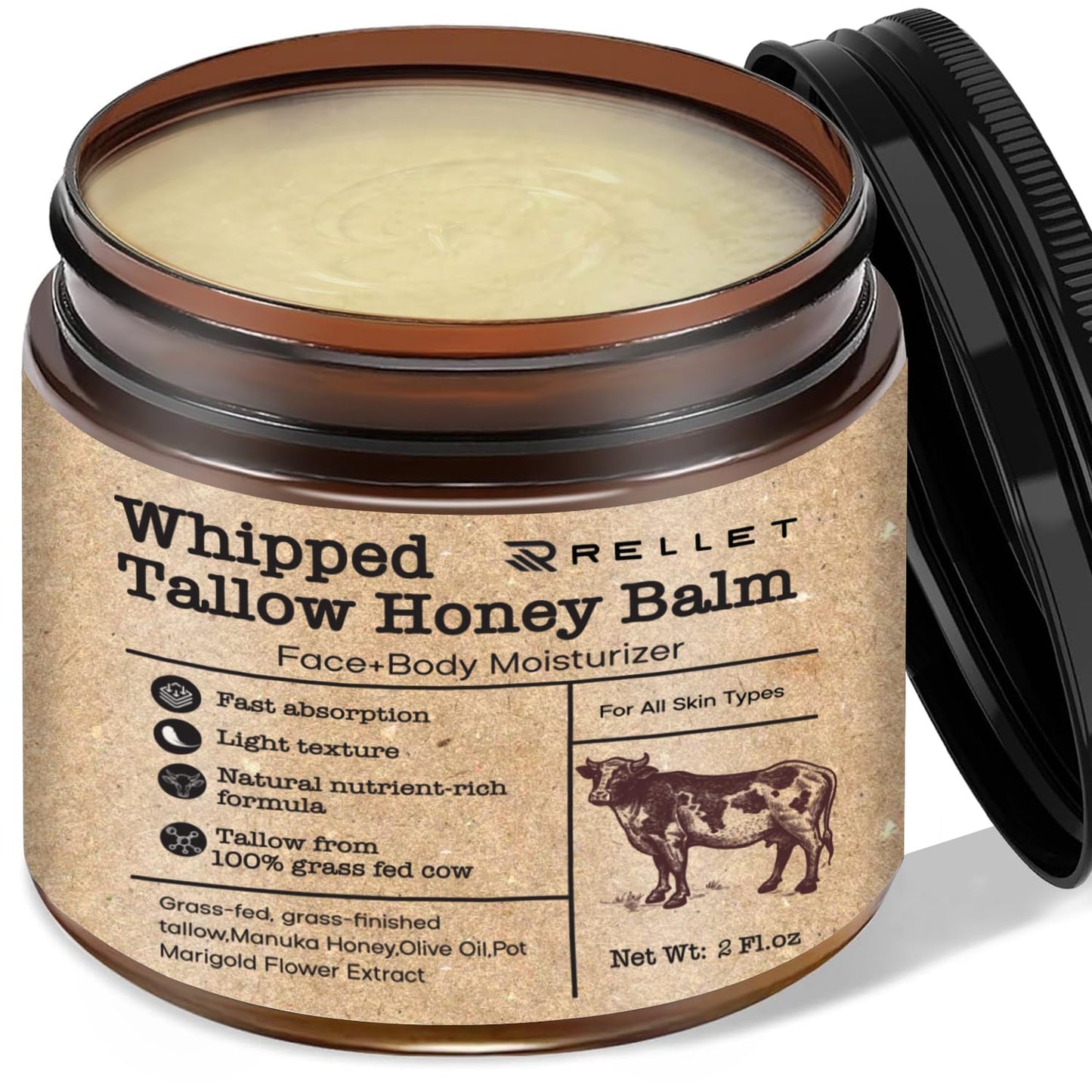 šNatural Handmade Beef and Honey Moisturizer