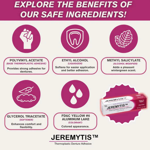 🦷[Official Brand Store]JEREMYTIS™Thermoplastic Denture Adhesive