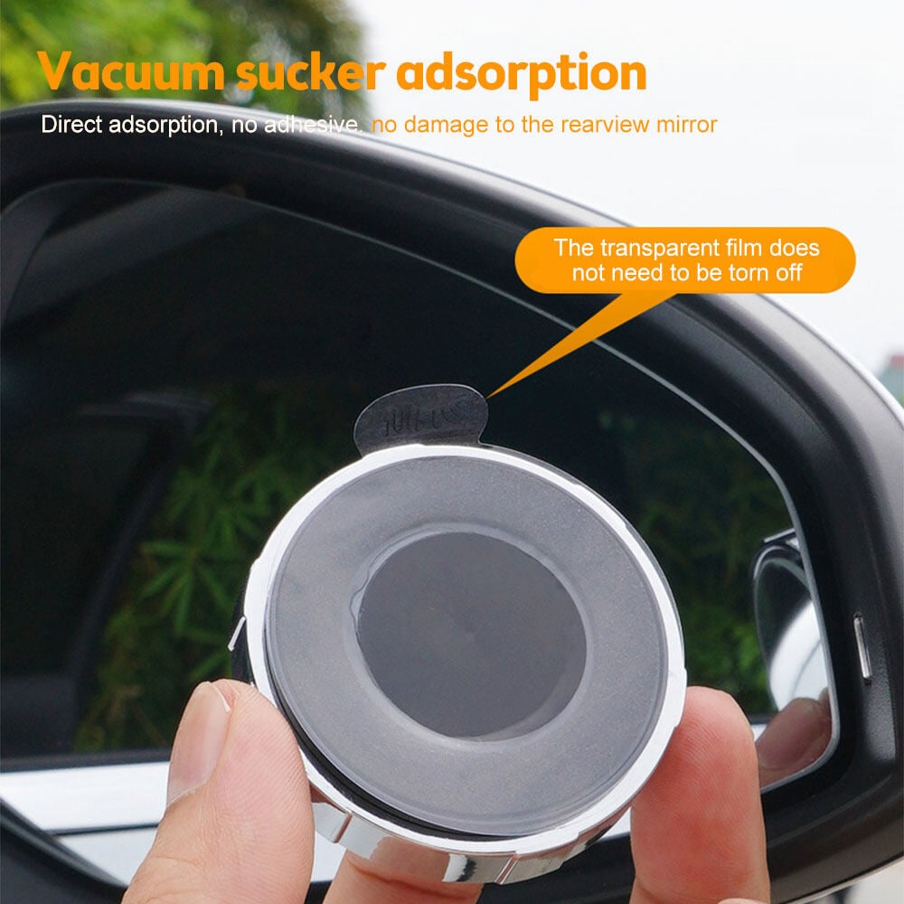 Suction Cup Car Convex Blind Spot Mirror (1 Set / 2 Pcs)