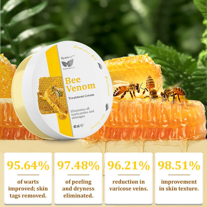 ✅flysmus™ Bee Venom Treatment Cream🌿: Relieves Eczema, Psoriasis, Acne, Rosacea, Fungal Infections (e.g., Athlete’s Foot), Warts
