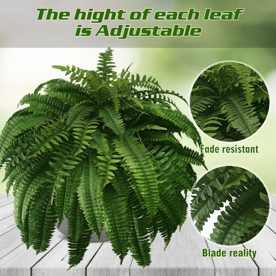 🌿UV Resistant Lifelike Artificial Boston Fern