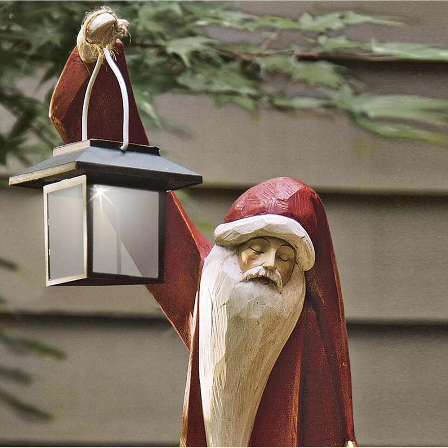 🔥Flash Sale - 49% OFF 🎄Santa and Snowman Sculpture with Solar Lantern