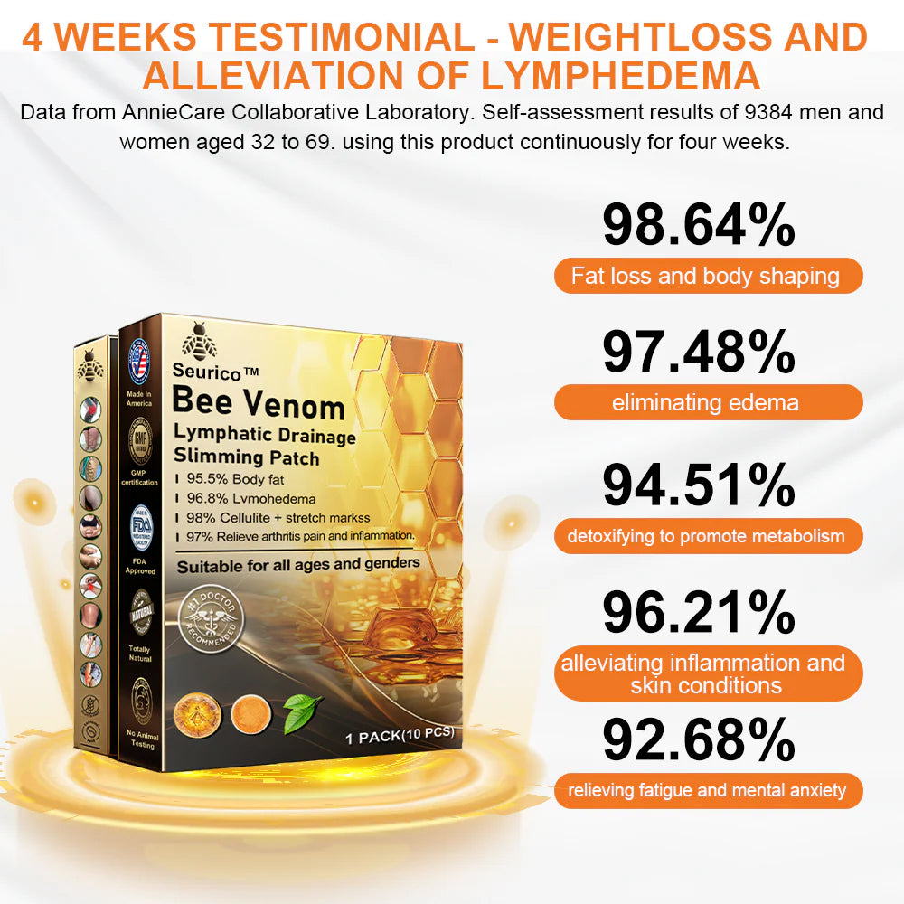 Seurico™ Bee Venom Lymphatic Drainage Slimming Patch 🔥Limited time 70% OFF🔥