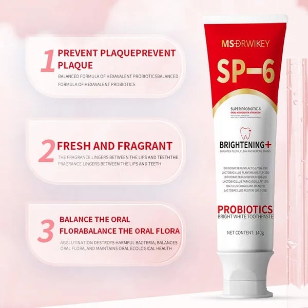 ⏰Super Probiotic-6 Toothpaste with 6 Probiotics oalance Oral microbiota strength