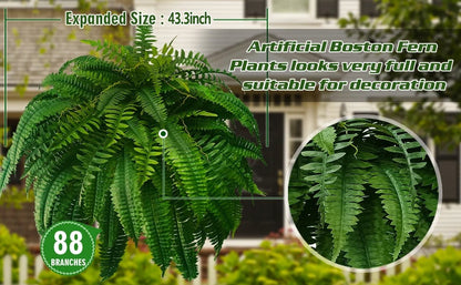 🌿UV Resistant Lifelike Artificial Boston Fern