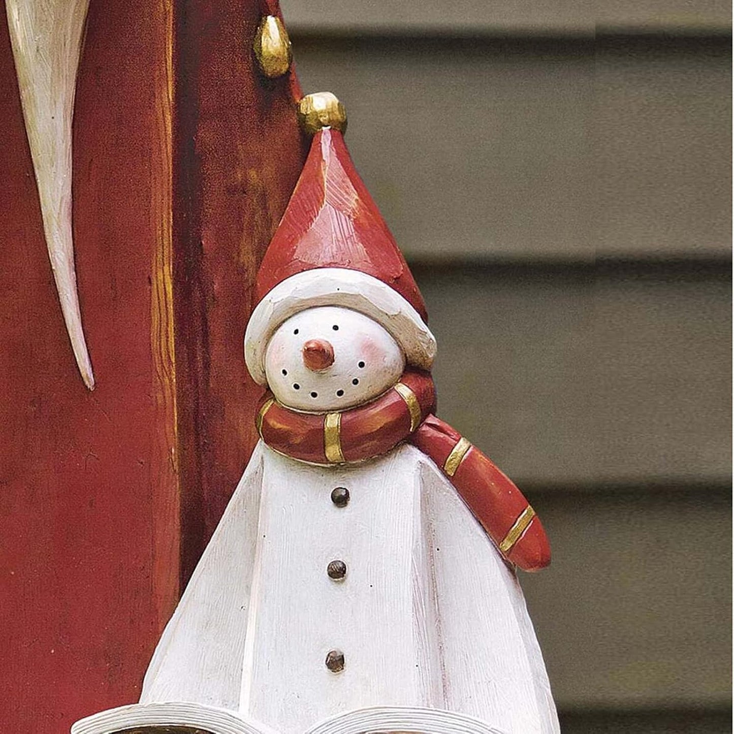 🔥Flash Sale - 49% OFF 🎄Santa and Snowman Sculpture with Solar Lantern