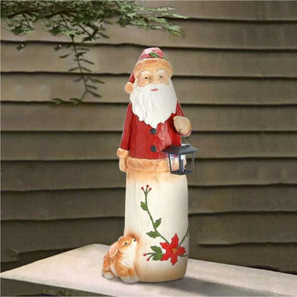 🔥Flash Sale - 49% OFF 🎄Christmas Decoration Woodland Snowman Holding Solar Lantern