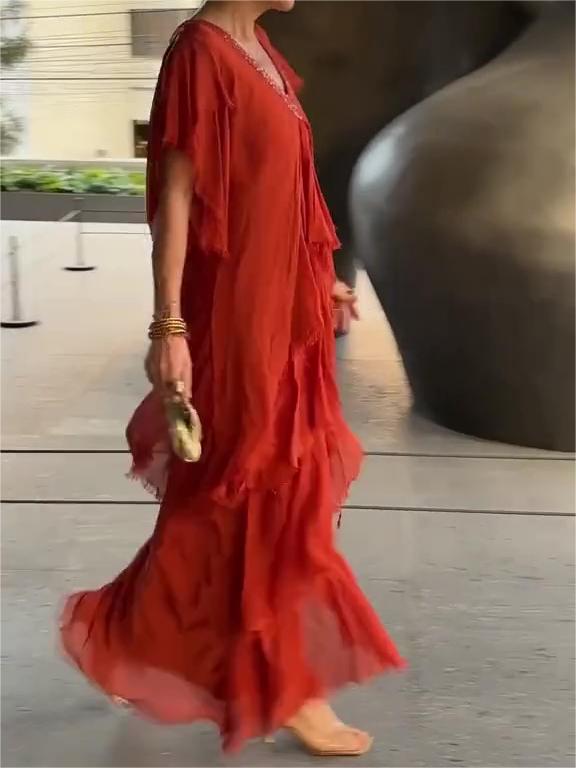 💃Elegant V-neck Maxi Dress